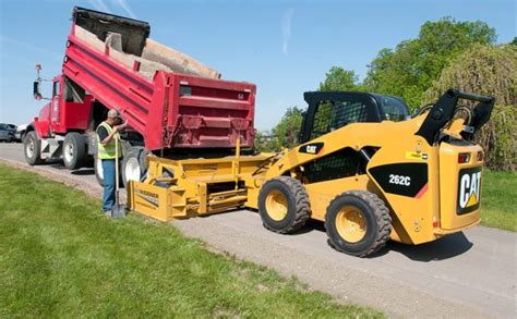 skid steer shoulder paver|skid steer paving box.